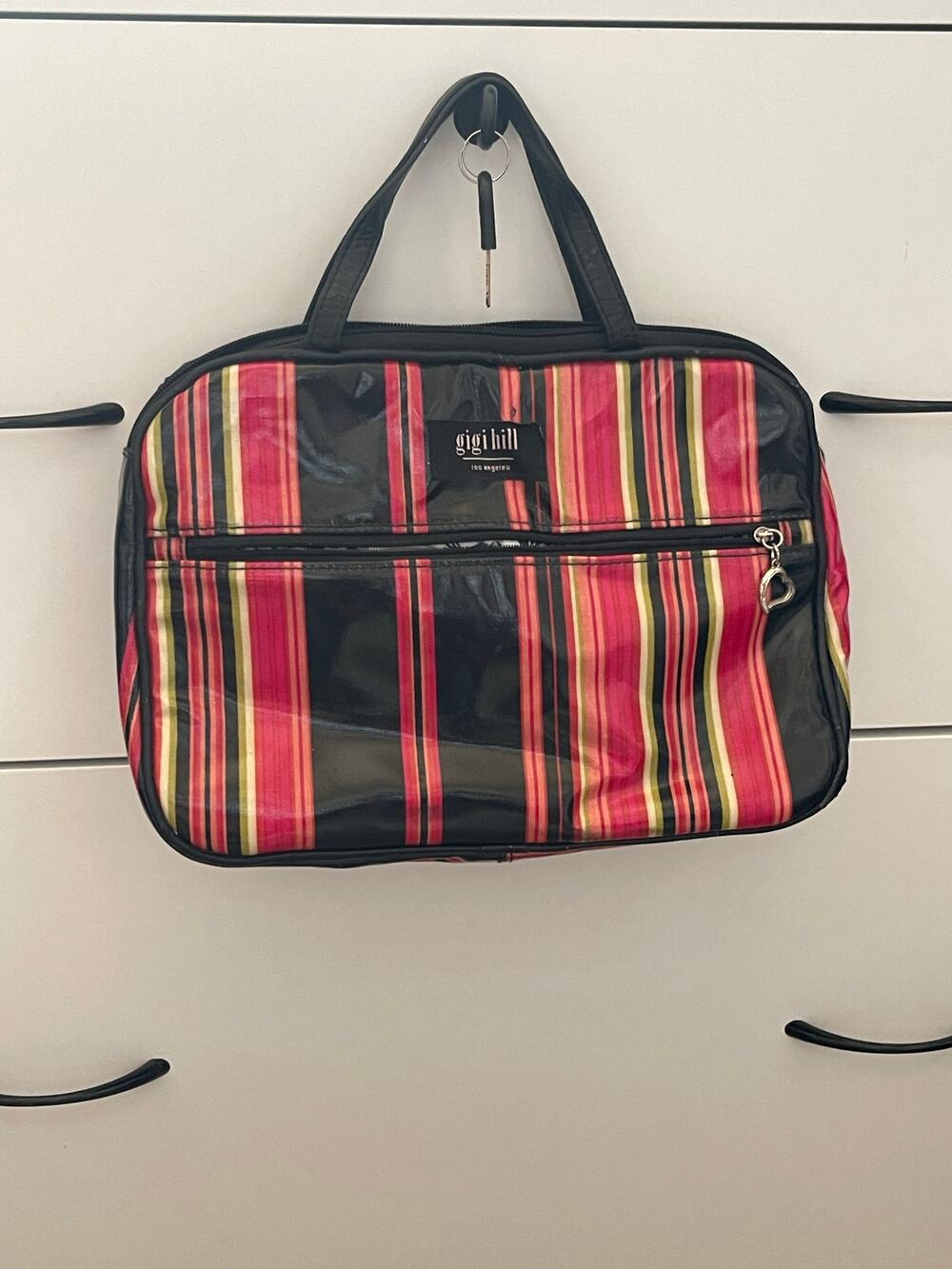 Gigi Hill Large Tote Hobo Bag Striped